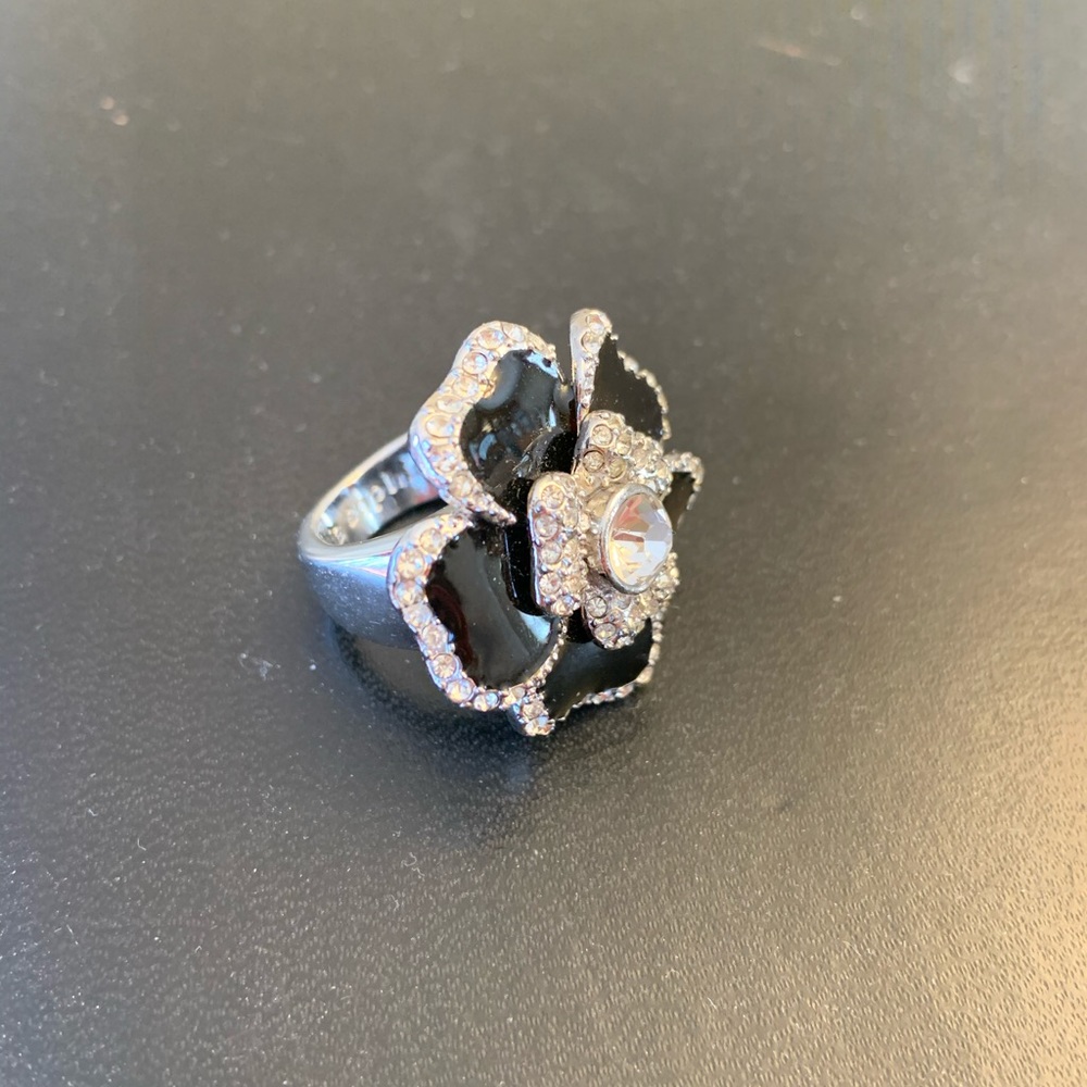 Lia Sophia Black and rhinestones